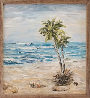 Beach Palms By Annette Beraud Battaglia